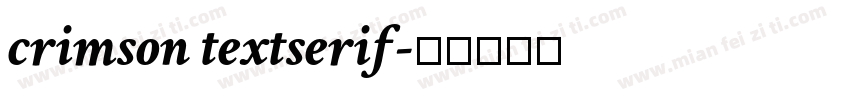 crimson textserif字体转换